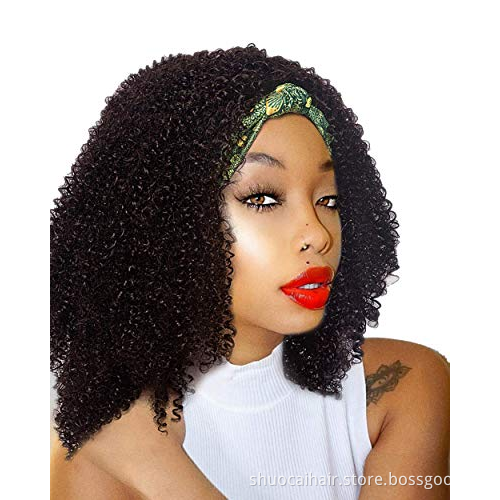 sc Headband Wigs for Black Women headband wig for women Baby Hair For Black Women 2021